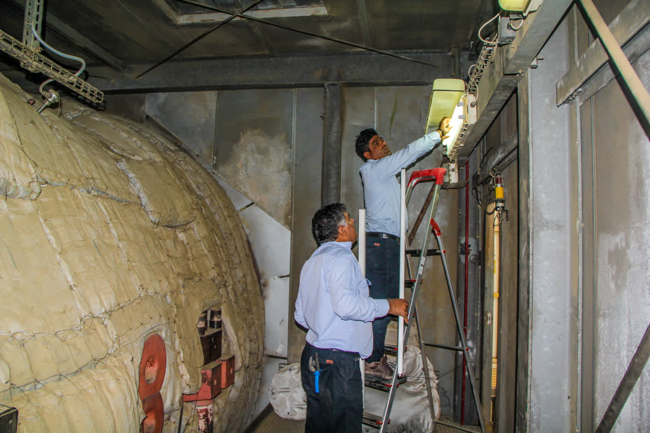 تصاویر بازدید دوره‌ای واحد ۶ نیروگاه خلیج فارس