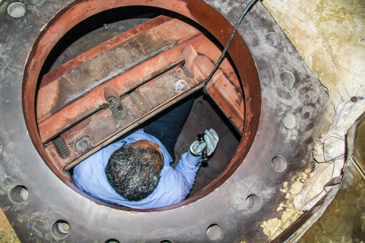 تصاویر بازدید دوره‌ای واحد ۶ نیروگاه خلیج فارس