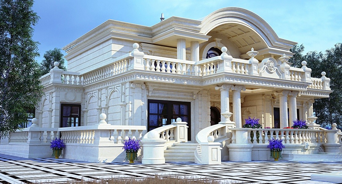 نمای کلاسیک ویلایی