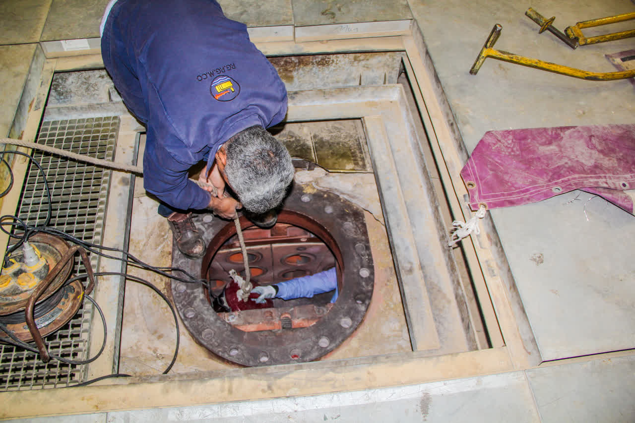 تصاویر بازدید دوره‌ای واحد ۶ نیروگاه خلیج فارس