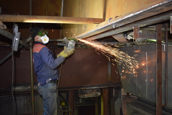 تعویض سکتور پلیت‌های بخش سرد در ایرهیترهای شماره ۱ و ۲ واحد ۳ نیروگاه طوس