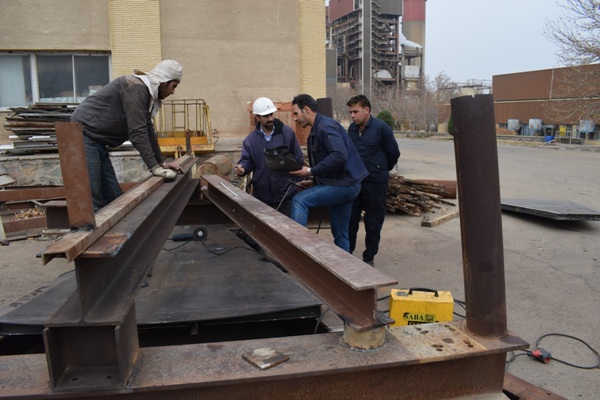 تعویض سکتور پلیت‌های بخش سرد در ایرهیترهای شماره ۱ و ۲ واحد ۳ نیروگاه طوس