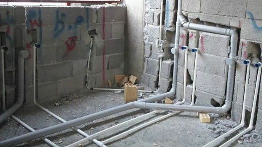 شیب بندی لوله های آب و فاضلاب