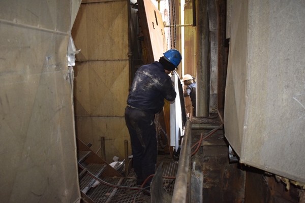 تعویض سکتور پلیت‌های بخش سرد در ایرهیترهای شماره ۱ و ۲ واحد ۳ نیروگاه طوس