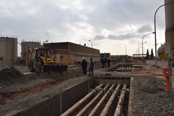 مسطح سازی و ترمیم فضای اطراف واحدهای نیروگاه طوس