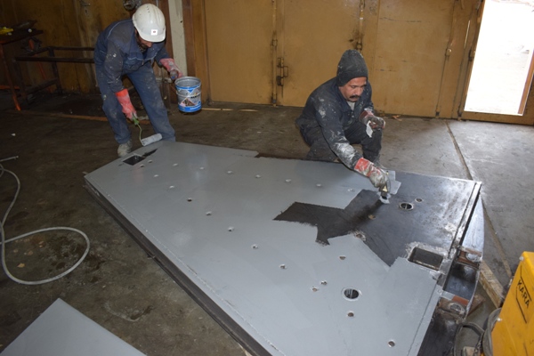 تعویض سکتور پلیت‌های بخش سرد در ایرهیترهای شماره ۱ و ۲ واحد ۳ نیروگاه طوس