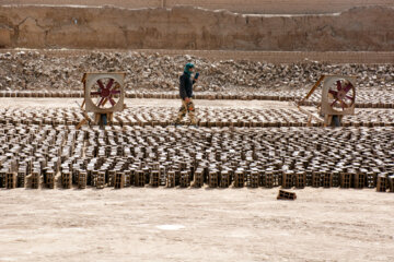 تصاویری زیبا از آجر پزی سنتی در ایران