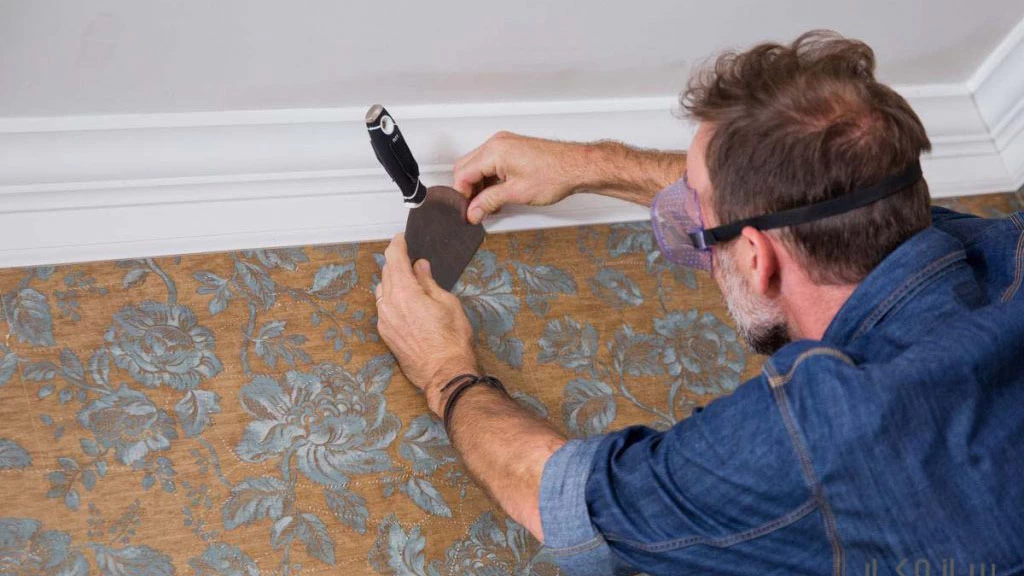 جدا کردن کاغذ دیواری از دیوار