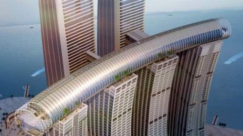 ساخت آسمان خراش افقی در چین