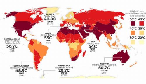 داغ ترین روزهای سیاره ی آبی