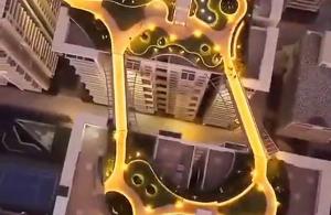 ویدیو/ ایده ای خلاقانه در هند؛ جاده سلامتی روی سقف آپارتمان ها!