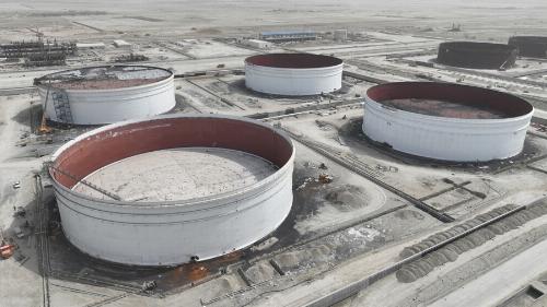 پیشرفت پروژه احداث مخزن ۱۰ میلیون لیتری مازوت سیمان زنجان به ۶۰ درصد رسید