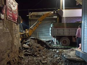 عملیات کف سازی گذر تاریخی راسته غلامخان ارومیه