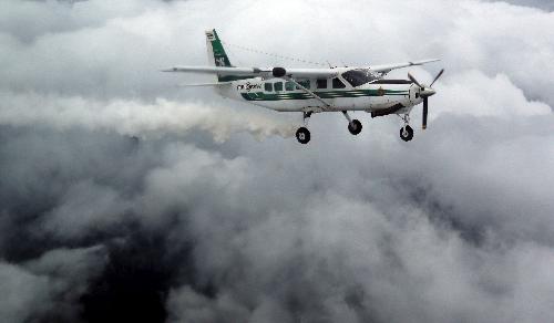 پرواز هواپیمای بارورسازی ابرها بر فراز حوضه آبریز دریاچه ارومیه