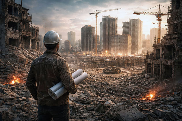 جنگ و صنعت ساختمان
